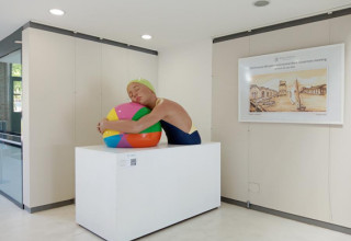 'Brooke With Beach Ball', Patinated Epoxy, Arsenale di Venezia