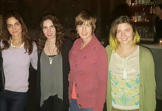 Attorney Nadia Davari with clients Vida Ghaffari, Ursula Hessenflow and Lora Ivanova
