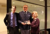 Julia Stasch (President, MacArthur Foundation), Chef Bruno Abate, and Patrick Griffin (MacArthur Foundation Program Officer)