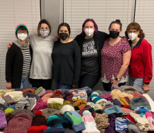 Volunteers with finished winter wear