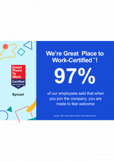 Syncari is a Great Place to Work