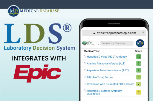 Medical Database, Inc. Integrates Its Laboratory Decision System, LDS®, With Epic