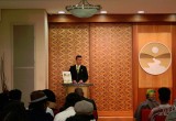 Director of Public Affairs Church of Scientology Pretoria presents The Way to Happiness to more than 100 at an open house at the Church