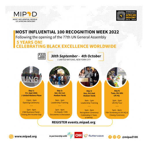 Most Influential 100 Honors People of African/Black Origins on the Sidelines of UN General Assembly