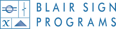 Blair Sign Programs