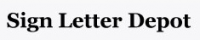 Sign Letter Depot