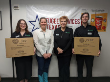 B Sew Inn Delivers Baby Lock Sewing Machines to Refugee Services of Texas