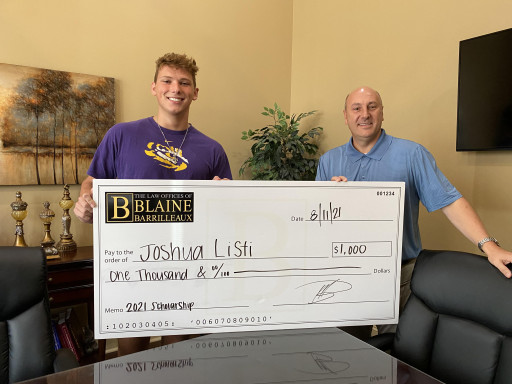 Blaine Barrilleaux Brings Back His Scholarship for 2022