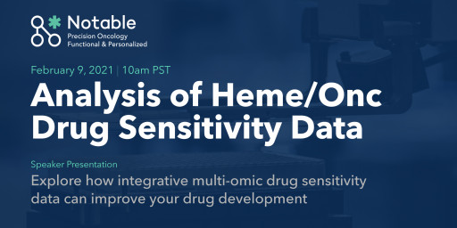 Notable Labs to Present Analysis of Hematologic Oncology Drug Sensitivity Data