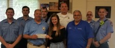 The Cary Fire Department, OmniShield Dealers and Scholarship Recipient, Alexis Schondelmayer