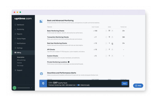 Uptime.com Announces Self-Serve Subscriptions for Website Monitoring Service and Tools