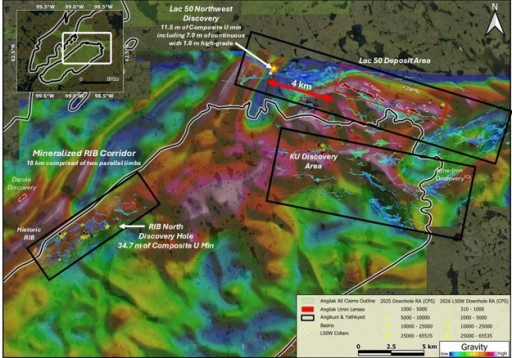 ATHA Energy Announces Additional Results from Rib North Discovery Expanding Continuity of Mineralization from 300 metres to 1.45 Kilometres – Results Include  RIBN-DD-011 Intersecting 20 m of Composite Uranium Min Including 1.3 m of High-Grade