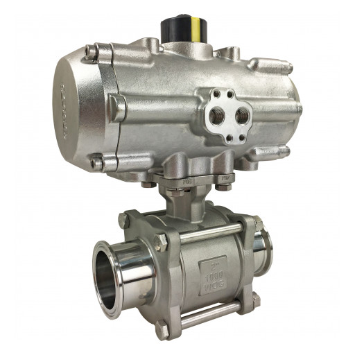 Valworx Releases New Product Line: All Stainless Air Actuated Sanitary Ball Valves