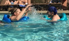David Using His New Flotation Device - Float'nThang