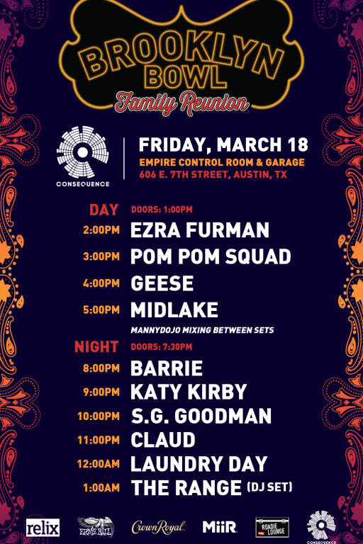 Consequence to Launch 15th Anniversary Celebration as Part of Brooklyn Bowl's 3rd Annual SXSW Family Reunion