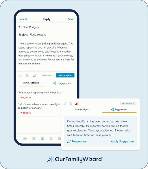 OurFamilyWizard Launches New AI Tool to Support Healthier Co-Parent Communication
