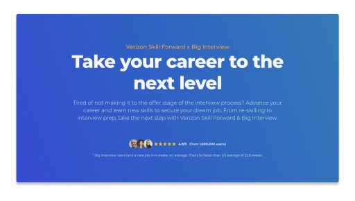 Big Interview and Verizon Launch Partnership to Help Underserved Job Seekers Secure Higher-Paying Careers