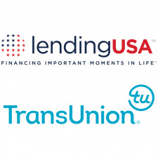 LendingUSA logo and TransUnion Logo