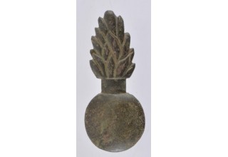 Bronze Mexican Army Flaming Bomb Badge from Alamo Battlefield