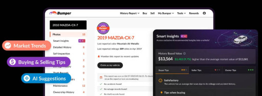 Bumper.com Introduces AI-Powered Smart Insights for Vehicle History Reports