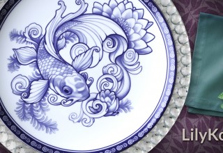LilyKoi Plate Design