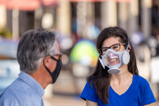 Cool, Comfortable, and Optically Clear Mask By Omni Labs Protects With 99.997% Filtration