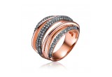 Black and Rose Gold Ring