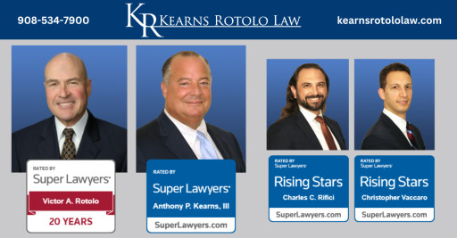 Four Kearns Rotolo Law Attorneys Named to 2025 NJ Super Lawyers and Rising Stars Lists; Victor A. Rotolo Marks 20th Year of Inclusion