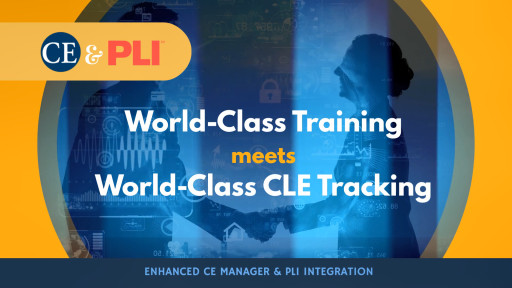 CE Manager and PLI Expand Integration to Deliver CLE Certificates