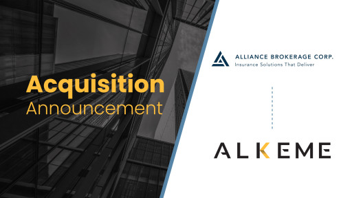 ALKEME Insurance Announces Strategic Acquisition of New York-Based Alliance Brokerage Corp.