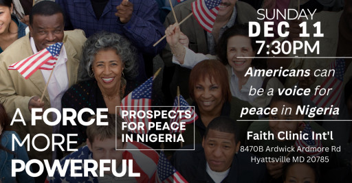 International Committee on Nigeria Executive Director to Present Fact-Finding Report