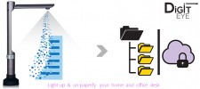DigitEYE: desk lamp, document scanner, document management software