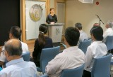 Japanese Association of Drug Measures briefed those attending the drug prevention open house at the Church of Scientology Tokyo on their use of The Truth About Drugs materials and its effectiveness.
