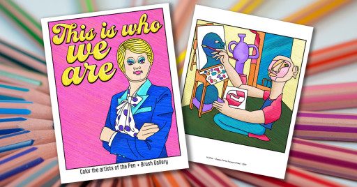 Vilcek Foundation and Pen + Brush Release Free Coloring Book of Dynamic Contemporary Artists