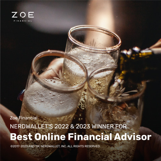 Zoe Financial Recognized for the Second Year as NerdWalletʼs 2023 Best-of Awards Winner for Best Online Financial Advisor