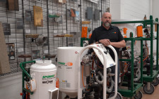 Ed Zaharias with Feed Units