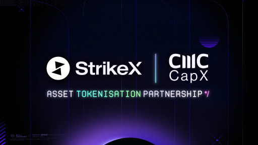 StrikeX and CapX, CMC's Private Markets Division, Announce Strategic Asset Tokenisation Partnership