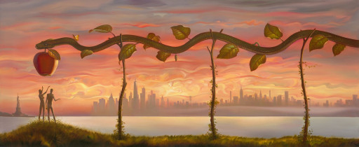 Vladimir Kush Presents His New Painting 'Big Apple'