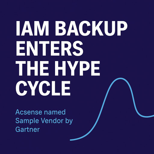 Acsense Recognized by Gartner as a Sample Vendor in 2025 Hype Cycle for IAM Backup and Data Protection Technologies