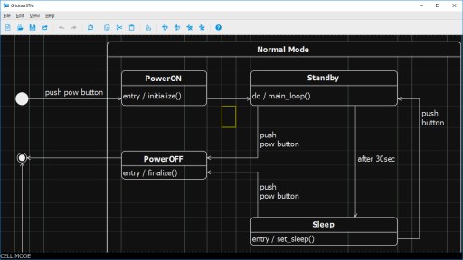 New Release of Gridraw for Drawing a State Machine Diagram